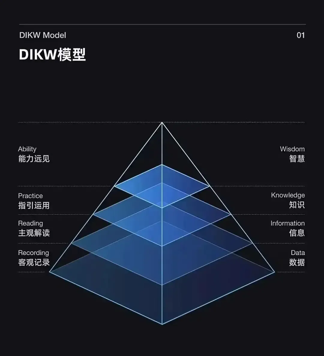 DIKW 模型四层金字塔